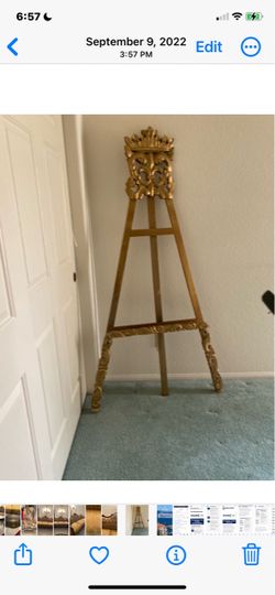 Beautiful Gold Easel