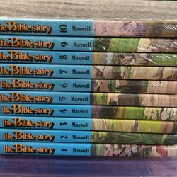 The Bible Story Volumes 1-10 Complete Set Arthur S. Maxwell HC 6 Sealed Perfect