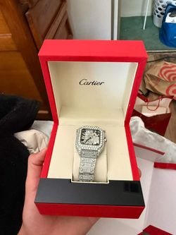 Moissanite diamond watch