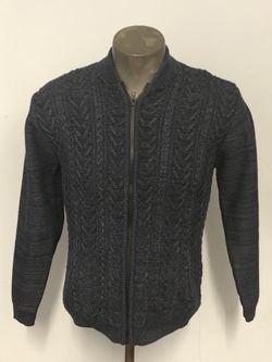 Lavane cardigan sweater denim knitted modern fit