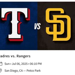 Rangers Vs Padres w/ Hello Kitty Plush Doll