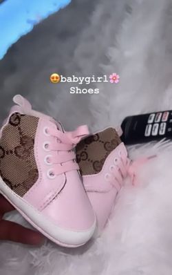 Pink Gucci Baby Shoes 