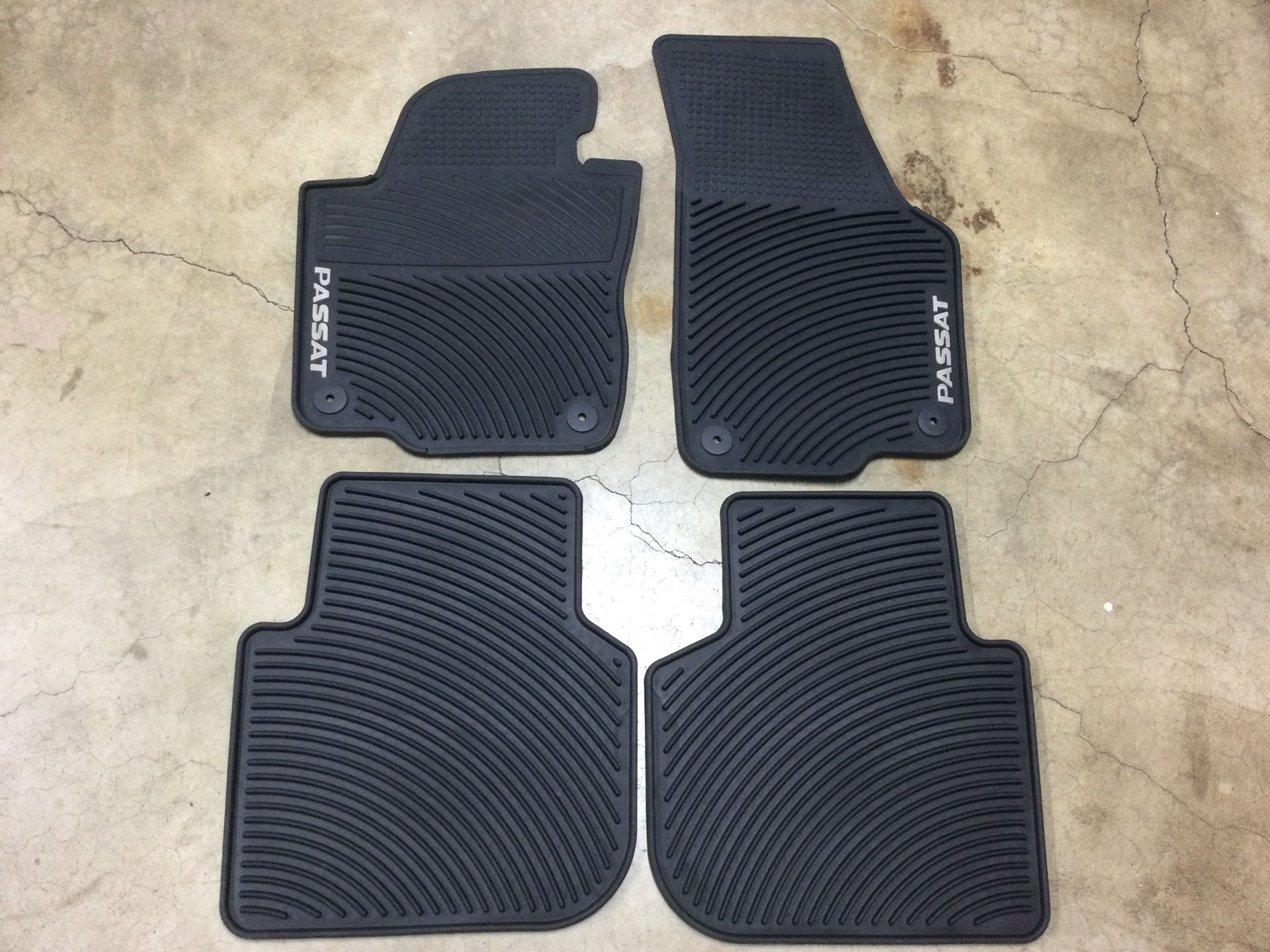 Genuine OEM VW Passat All Weather Monster Rubber Floor Mats