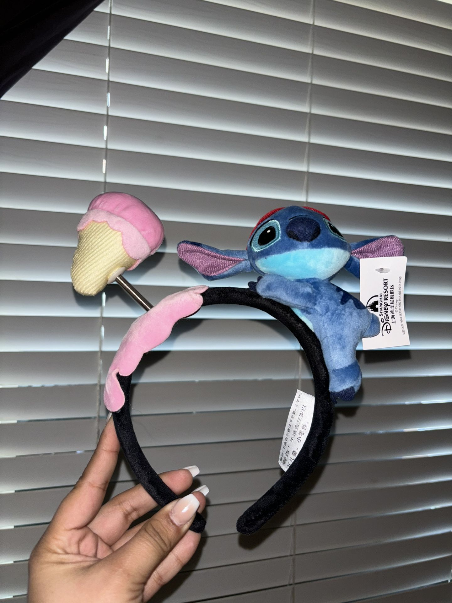 Disney Shanghai Lilo and Stitch Ears Headband Ice cream