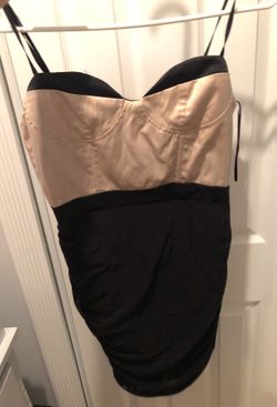 Black and gold akira dress
