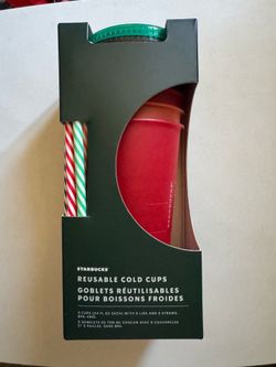 Starbucks Reusable Cold Cups Holiday Themed