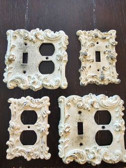 $60.00 - 1970's Switch Plates Covers, MidCentury Rococo Style! "Bundle Price" Sale! AMERICAN TACK HARDWARE CO