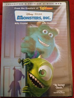Disney’s MONSTERS, INC 2-Disc  (DVD-2001) Includes both FULL & WIDE SCREEN VERSION