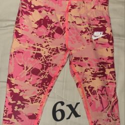 Girls Nike Capri's Size 6x 