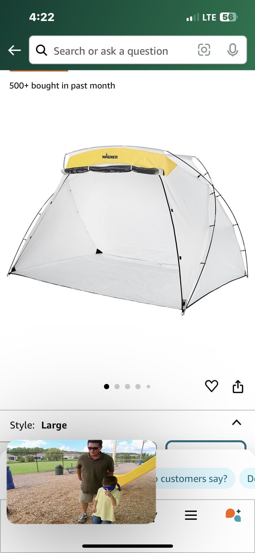 Wagner Spray Paint Tent