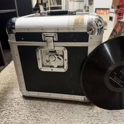 Eurolite Vinyl Record Case Pro DJ Travel Box Crate Used