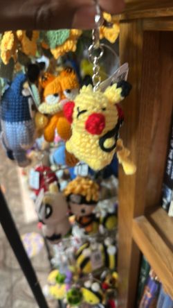 Hand knitted Pikachu