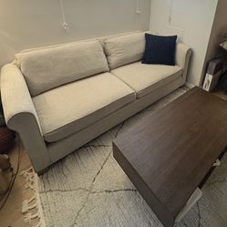 Crate and Barrel Gray Couch