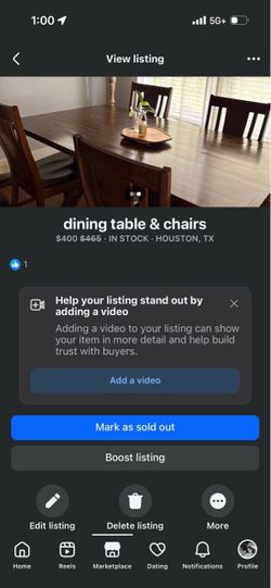 Solid wood dining set