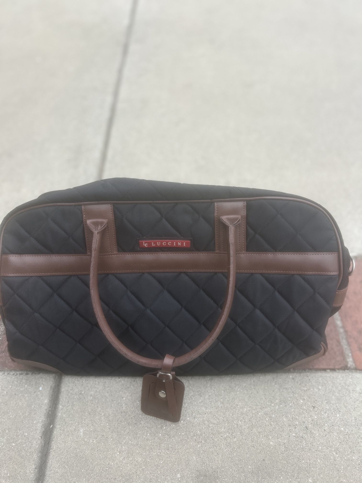 Authentic Leather Luccini Duffle Bag