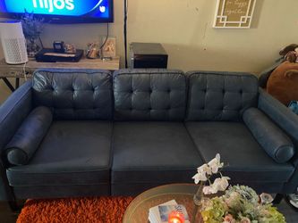 Dark blue couch