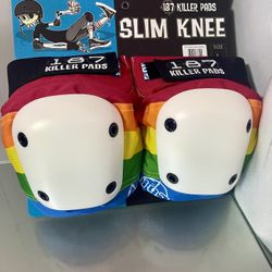 Brand NEW 187 Killer Rainbow Slim Knee Pads