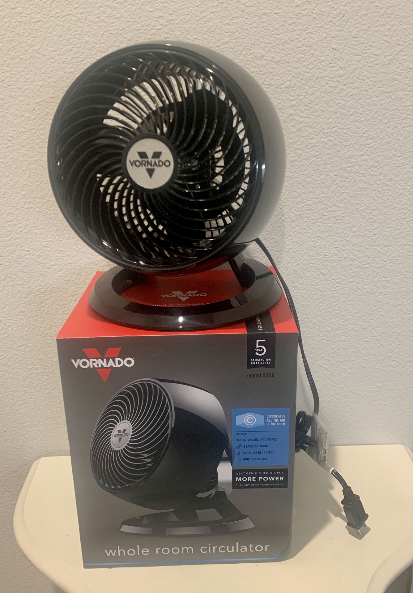 Powerful Desk Fan: vornado fan model 5350