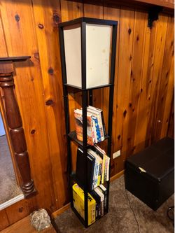 Lamp and shelve tower