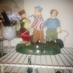 Three Stooges Golf Academy Figurines