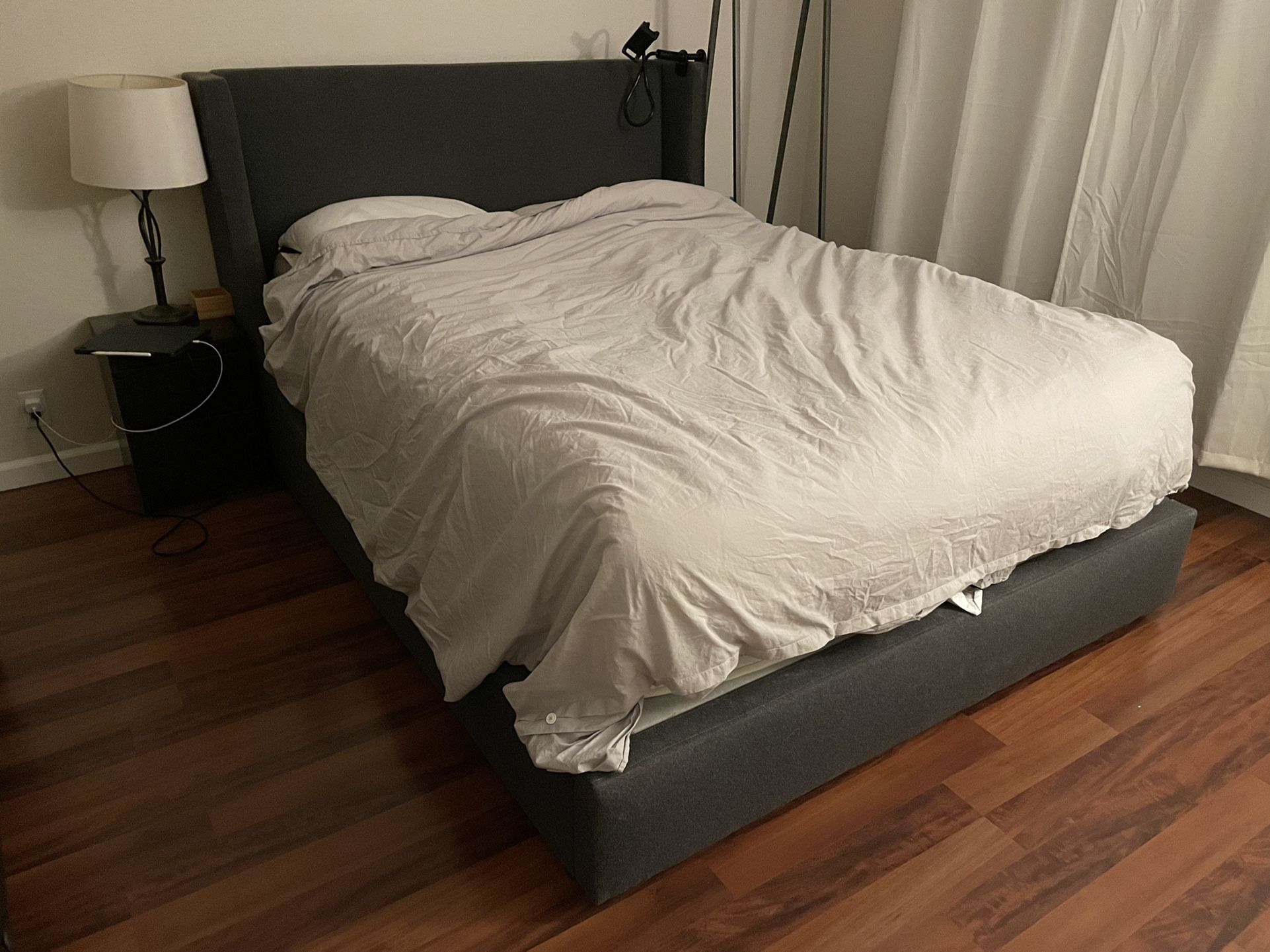 Room and Board Wyatt Bed and Queen-Sized Mattress