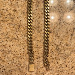 24 Inch 10 Mm Cuban Gold Chain 