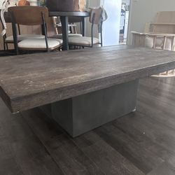 Wood/Concrete Coffee Table