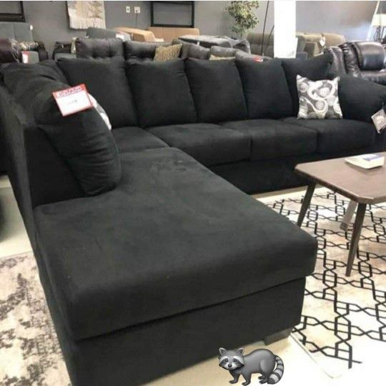 Ashley Darcy  Black, Blue Laf or Raf Sectional Sofa Couch With İnterest Free Payment Options 