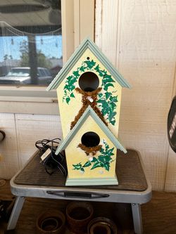 Double-Story Decorative Wooden Birdhouse