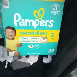 Pampers  Size 2.  144 Count