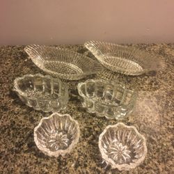 Package Deal! 6 Pc Of Vintage Crystal & Glass For Only $12!!