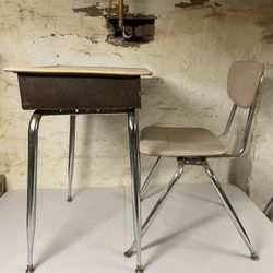 Vintage Antique Mid Century  Desk &chair 