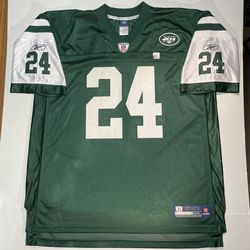Darrelle Revis New York Jets Reebok NFL Equipment Onfield Green Jersey Mens 2XL