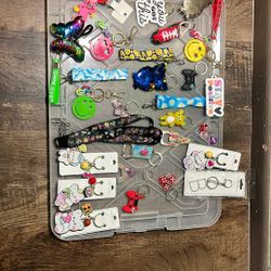 Assorted New Keychains And Lanyards
