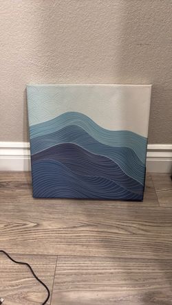 Ocean Wave Canvas Wall Art with speaker