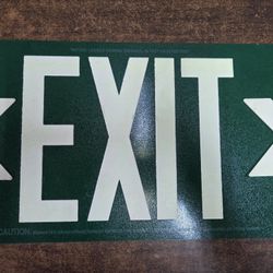 Emergency Exit signs