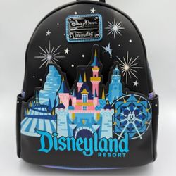 NEW Loungefly Disney Parks Disneyland Icons Mini Backpack