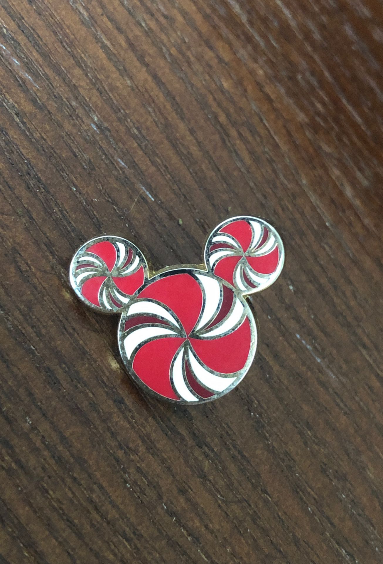 Disney Mickey Mouse Candy Cane Trading Pin