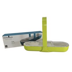 Kitchen to Table Zak Designs Condiment Caddy 3 Section Lime Green BPA - Free New