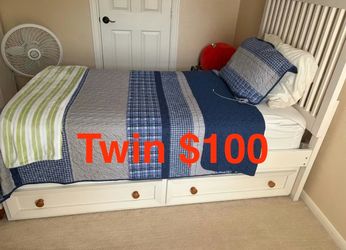 Twin bed with trundle