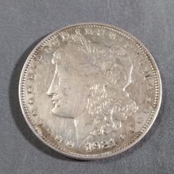 1921 US Morgan Silver Dollar Coin 