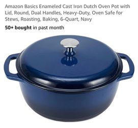 Amazon Basic Enameled Cast Iron Dutch Oven