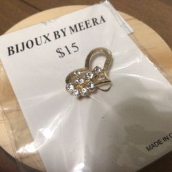  NEW RHINESTONES HEART PIN BROOCH 