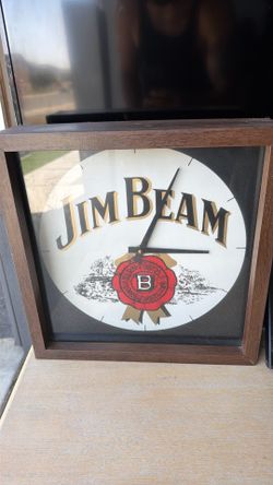 Jim beam clock and mirrors