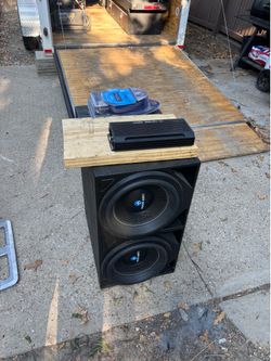 Two 12in Nemesis speakers in a Bass Pro Box