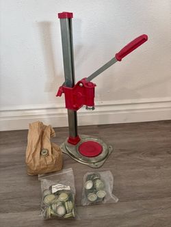 2 Beer Bottle Cappers w/ caps - Home Brewing Equipment