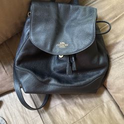 Black Coach Handbag/backpack