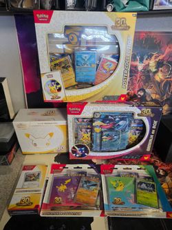 Sealed Pokémon 30th anniversary For SALE , See description  pikachu Greninja Sylveon lugia