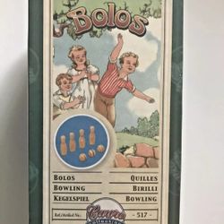 NEW and sealed from Restoration Hardware Mini Bowling Bolos Game from The Cayro Collection #517 

-a Reproduction of the 1920's Game from Spain

