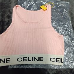 Celine Crop Top Woman's Size LARGE 